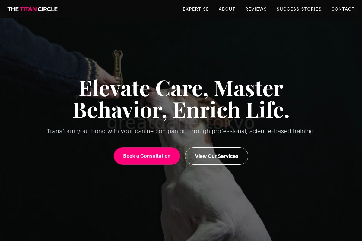 Giant Dog Training